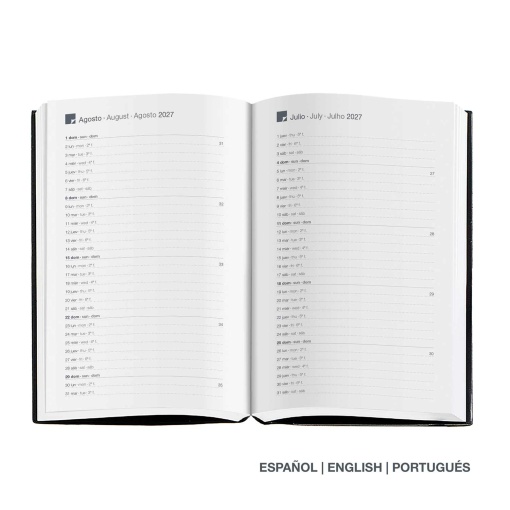 Agenda semanal A6 2027 Miquelrius Gráfica Camuflage
