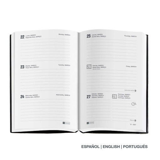 Weekly planner A6 2027 Miquelrius Graphic Blobs
