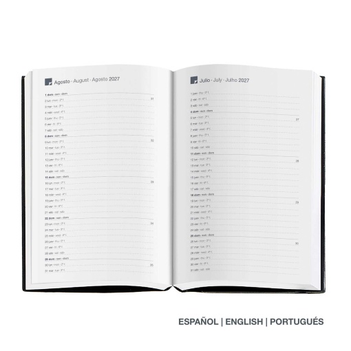 Agenda diaria A6 2027 de Miquelrius Natura Green Line