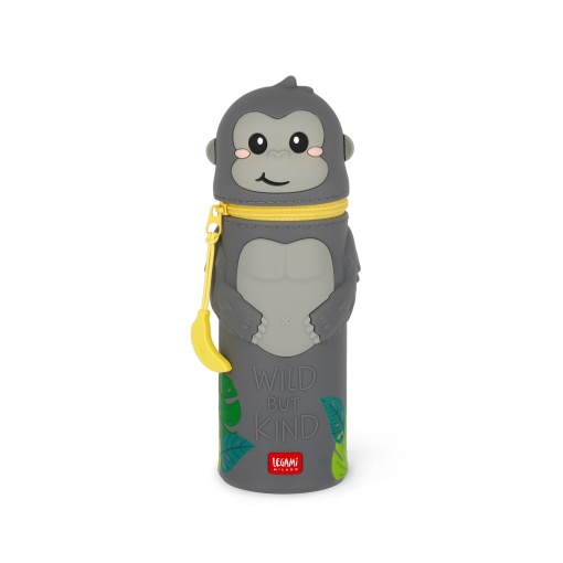 Estojo de silicone 2 em 1 Legami Kawaii Gorilla "Wild But Kind" 26