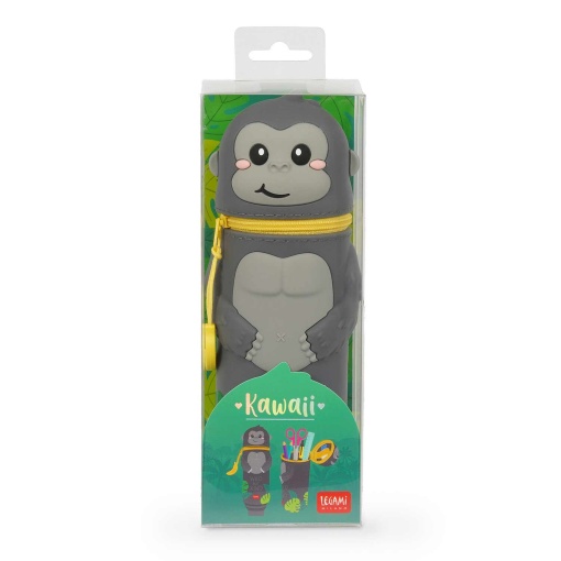 Estojo de silicone 2 em 1 Legami Kawaii Gorilla "Wild But Kind" 26