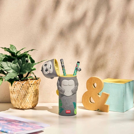 Estojo de silicone 2 em 1 Legami Kawaii Gorilla "Wild But Kind" 26