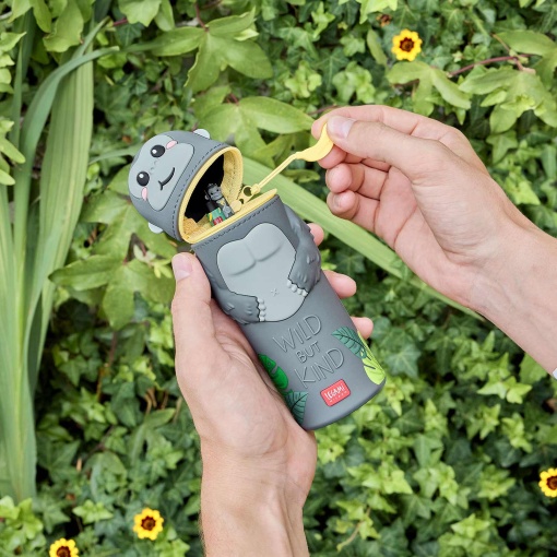 Estojo de silicone 2 em 1 Legami Kawaii Gorilla "Wild But Kind" 26