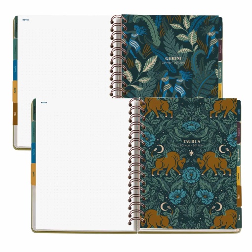 Weekly agenda A5 2027 spiral Miquelrius Plus Trends Astral Constellations