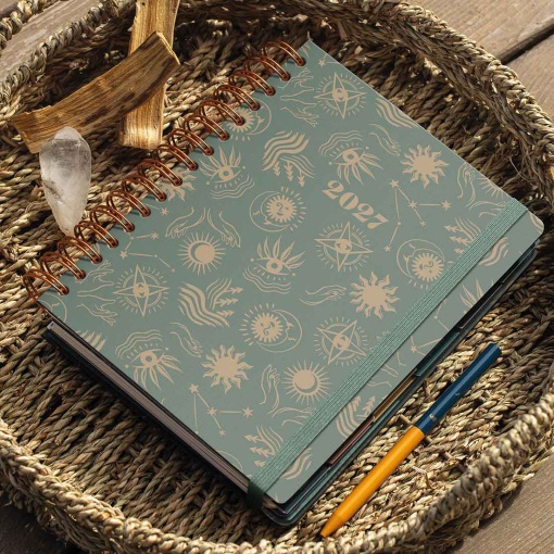 Weekly agenda A5 2027 spiral Miquelrius Plus Trends Astral Good Fortune