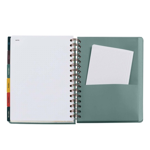 A5 2027 Spiral Daily Planner, Miquelrius Plus Trends Astral Good Fortune