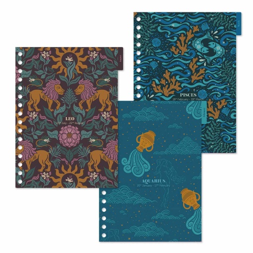 Weekly agenda A5 2027 spiral Miquelrius Plus Trends Astral Zodiac