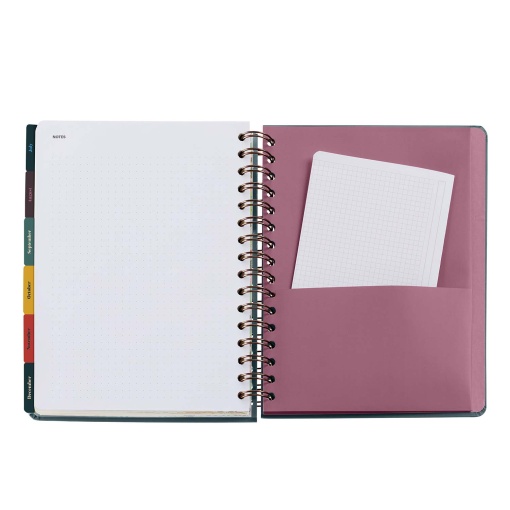 Weekly agenda A5 2027 spiral Miquelrius Plus Trends Astral Zodiac