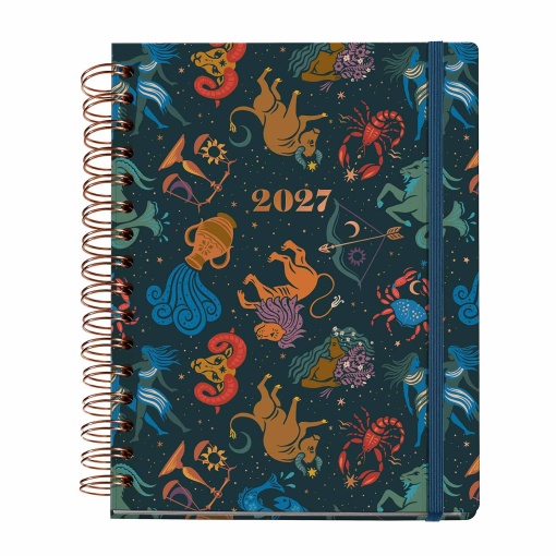 A5 2027 Spiral Daily Planner Miquelrius Plus Trends Astral Zodiac