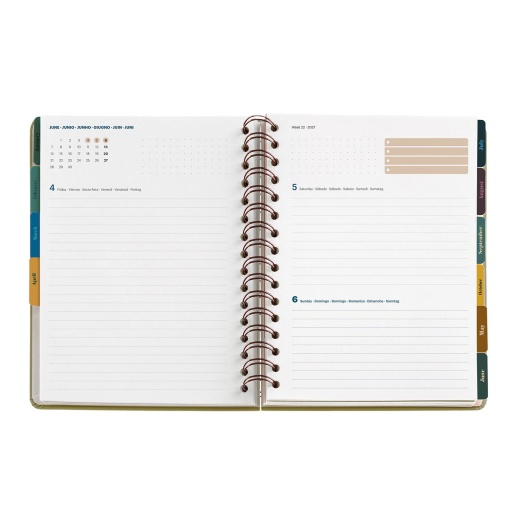 A5 2027 Spiral Daily Planner Miquelrius Plus Trends Astral Zodiac