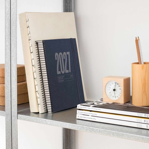 Agenda semanal A5 2027 espiral Miquelrius Recycled Dark Blue