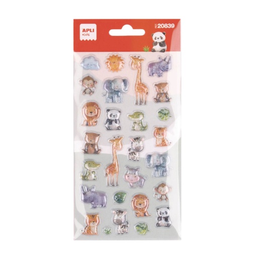 Apli Kids Jungle Babies Stickers (1 sheet)