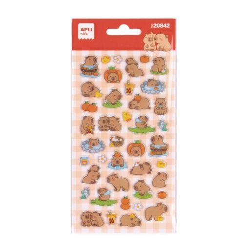 Apli Kids capybara stickers (1 sheet)