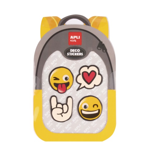 Apli Kids deco stickers with smiley faces (1 sheet)