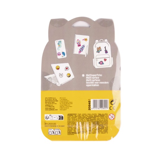 Apli Kids deco stickers with smiley faces (1 sheet)