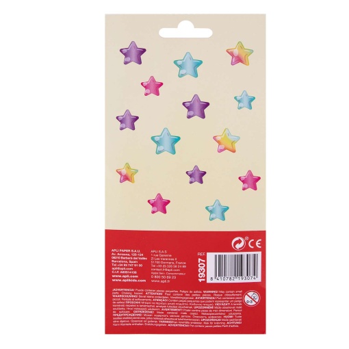 Apli Kids iridescent star stickers (1 sheet)