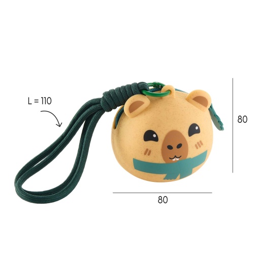 Monedero de silicona Miquelrius Back2Fun Xmas Time Capybara (en blíster)