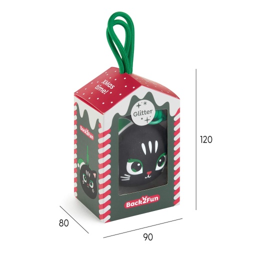 Monedero de silicona con diseño de gato navideño de Miquelrius Back2Fun (en blíster)