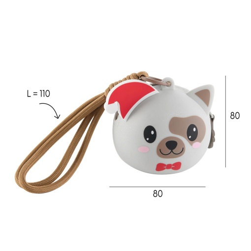 Monedero de silicona con forma de perro de Miquelrius Back2Fun (en blíster)