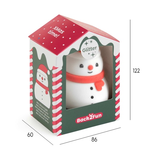 Mini luz de presença em silicone Miquelrius Back2Fun Xmas Time mini boneco de neve