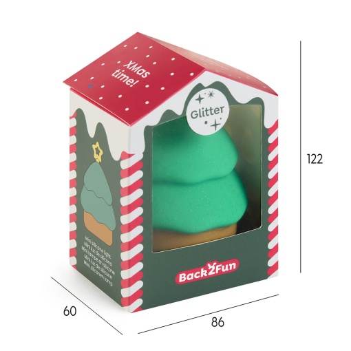 Mini luz de presença em silicone Miquelrius Back2Fun Xmas Time árvore de natal