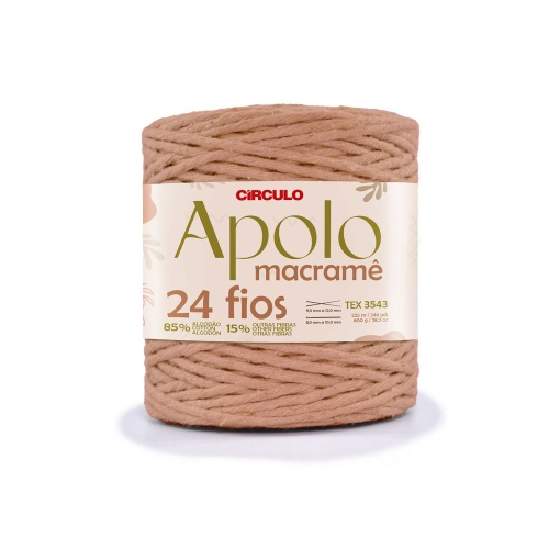 Apolo Macrame Circle Cord 225m 800g porcelain 7725