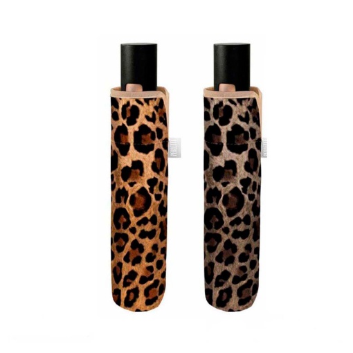 Automatic shrinking umbrella 54cm tiger print assorted