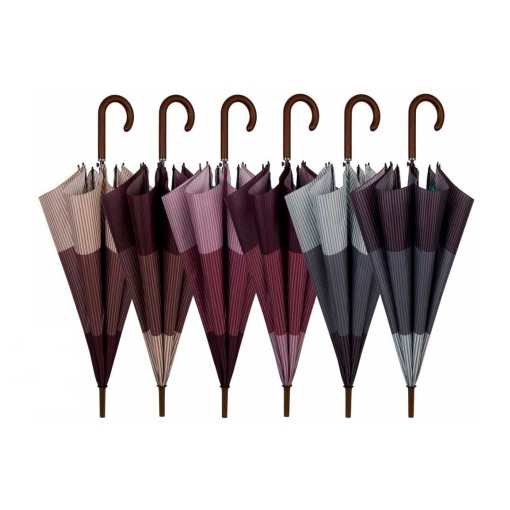 Automatic umbrella, 61cm, stripes, assorted.