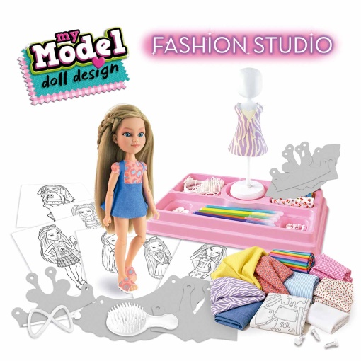 Mi estudio de moda de diseño de muñecas modelo Educa