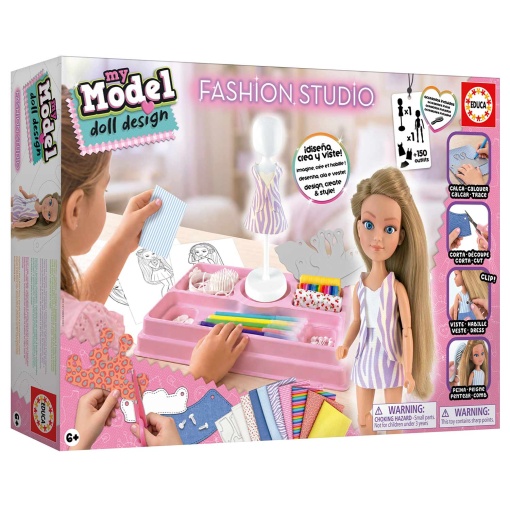 Mi estudio de moda de diseño de muñecas modelo Educa