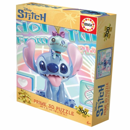 Puzzle Educa 300 pieces Prime 3D Lenticular Disney Stitch
