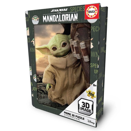Puzzle Educa 300 pieces Prime 3D Lenticular Book Tin Star Wars The Mandalorian