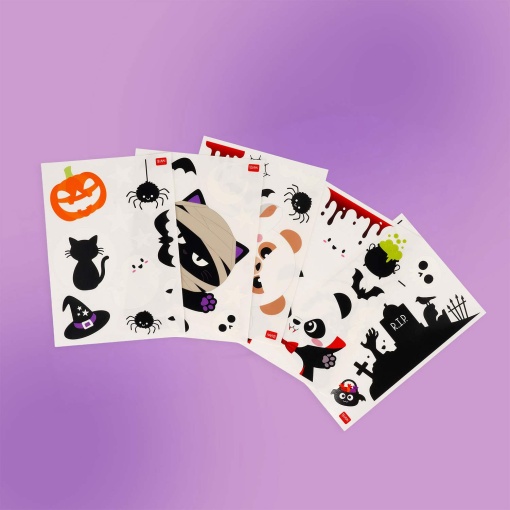 Legami Halloween Window-Wow electrostatic window stickers glow in the dark (40 units)