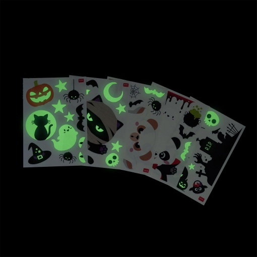 Legami Halloween Window-Wow electrostatic window stickers glow in the dark (40 units)