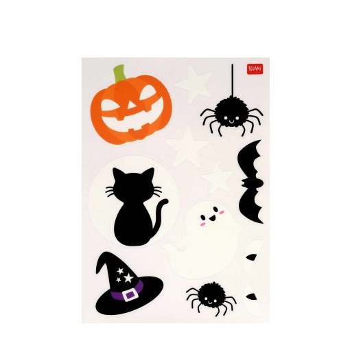 Legami Halloween Window-Wow electrostatic window stickers glow in the dark (40 units)