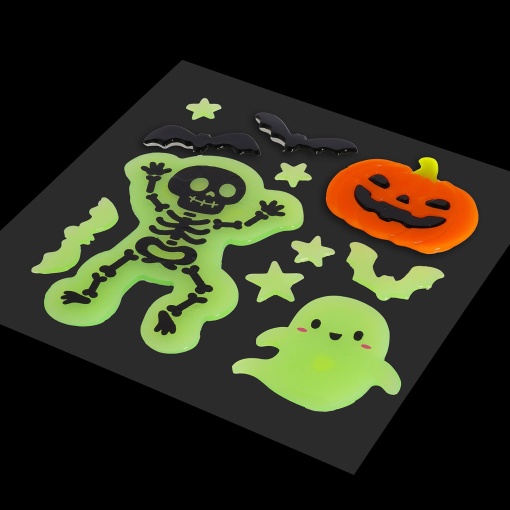 Legami Halloween Window-Glow Gel Window Stickers Glow in the Dark (11 units) 1