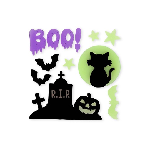 Legami Halloween Window-Glow Gel Window Stickers Glow in the Dark (13 units) 2