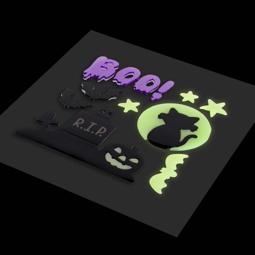 Legami Halloween Window-Glow Gel Window Stickers Glow in the Dark (13 units) 2
