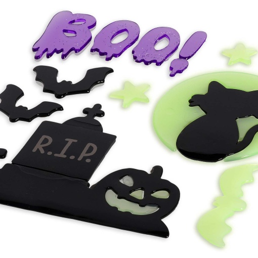 Legami Halloween Window-Glow Gel Window Stickers Glow in the Dark (13 units) 2
