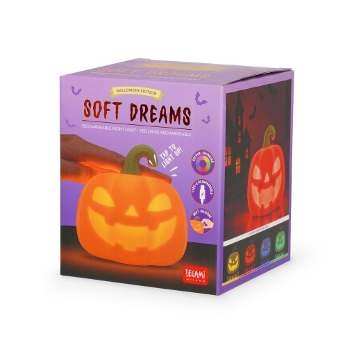 Mini Legami Halloween Soft Dreams Pumpkin Night Light 1