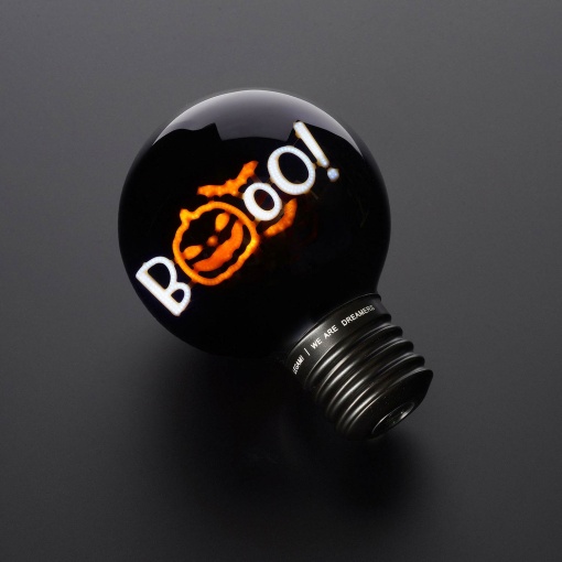Table lamp in the shape of a lamp Legami Halloween Bulb Fiction XL "Booo!" 22