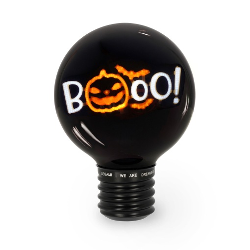 Table lamp in the shape of a lamp Legami Halloween Bulb Fiction XL "Booo!" 22