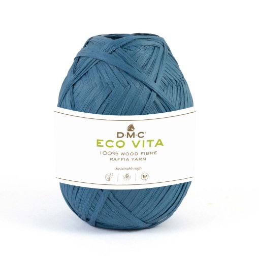 Fio de crochet DMC Eco Vita Raffia 50g azul 07