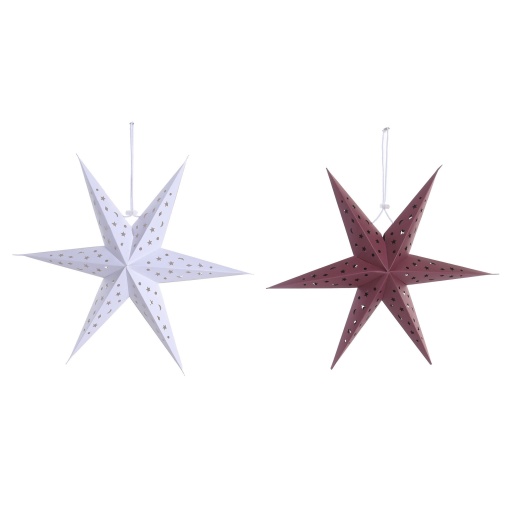 Estrela de papel Item 40x10x40cm sortido