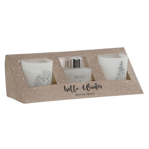 Set of 2 candles + Mikado air freshener.