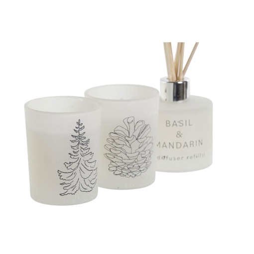 Set of 2 candles + Mikado air freshener.
