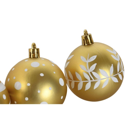 Christmas ornament set, item 14 pieces, gold and red.