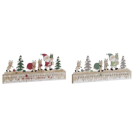 Advent calendar in MDF, item 45x19cm, assorted.