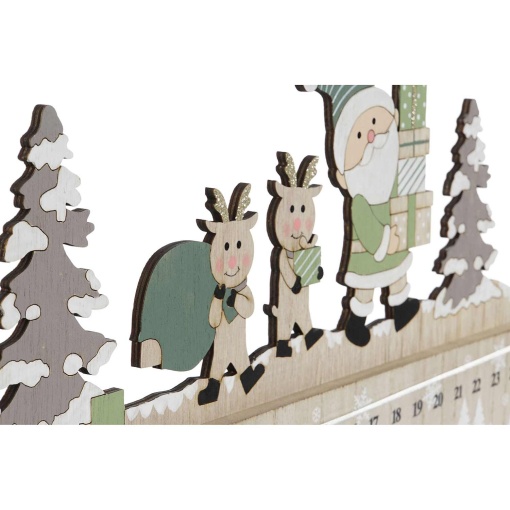 Calendário do advento em MDF Item 45x19cm sortido