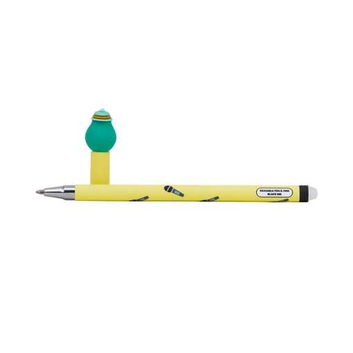 Erasable Mr. Wonderful Bo-Bo avocado pen with microphone "Cute, But Make It Cool"